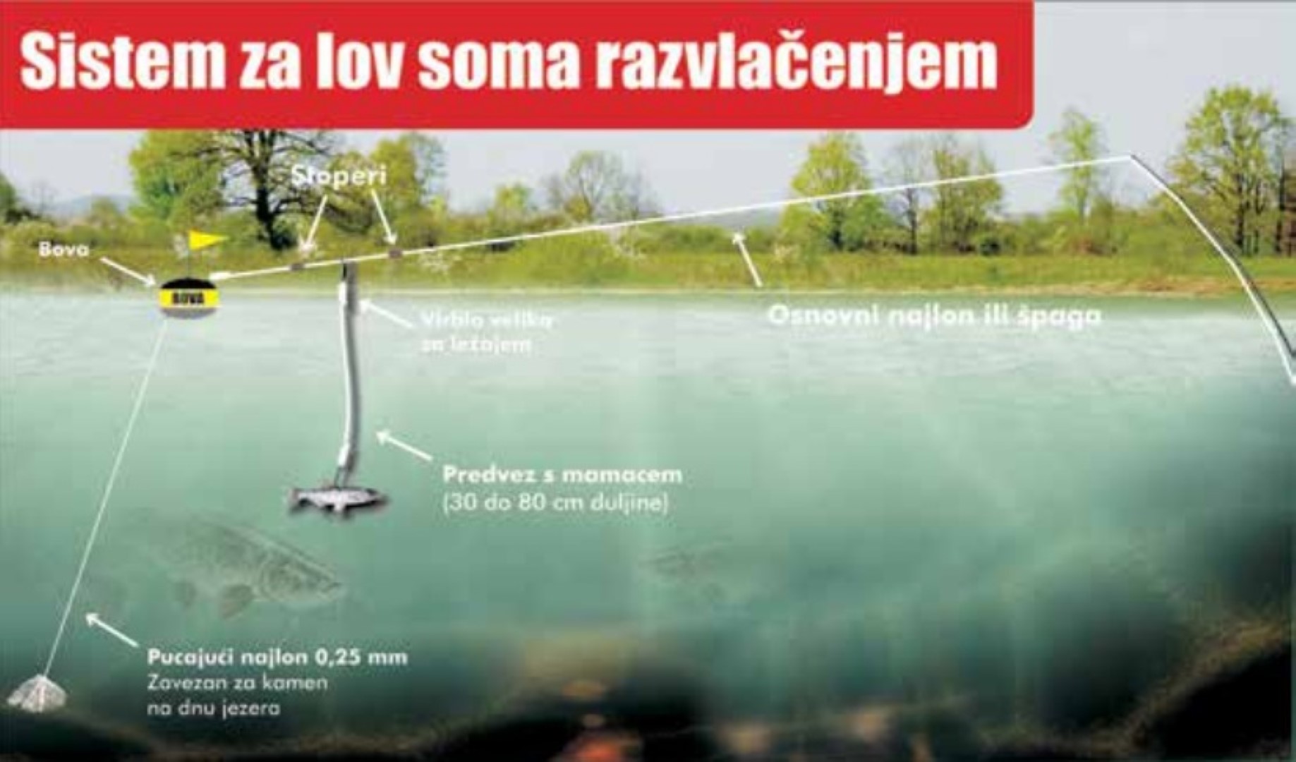 Shema - lov soma razvlačenjem